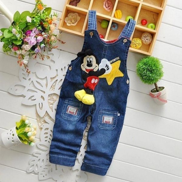 Macacão jeans Mickey Cod1560